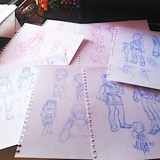 Various steampunk sketches